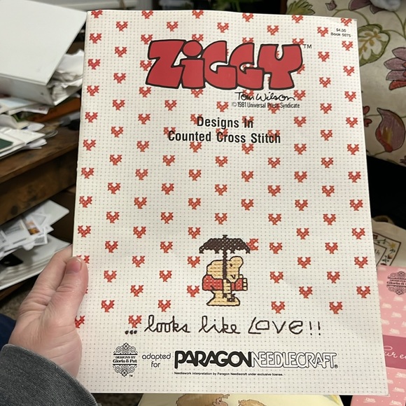 Set of 4 , Cross-Stitch Books, Angel Love, God’s In Heaven, Ziggy, & Precious - Picture 10 of 15